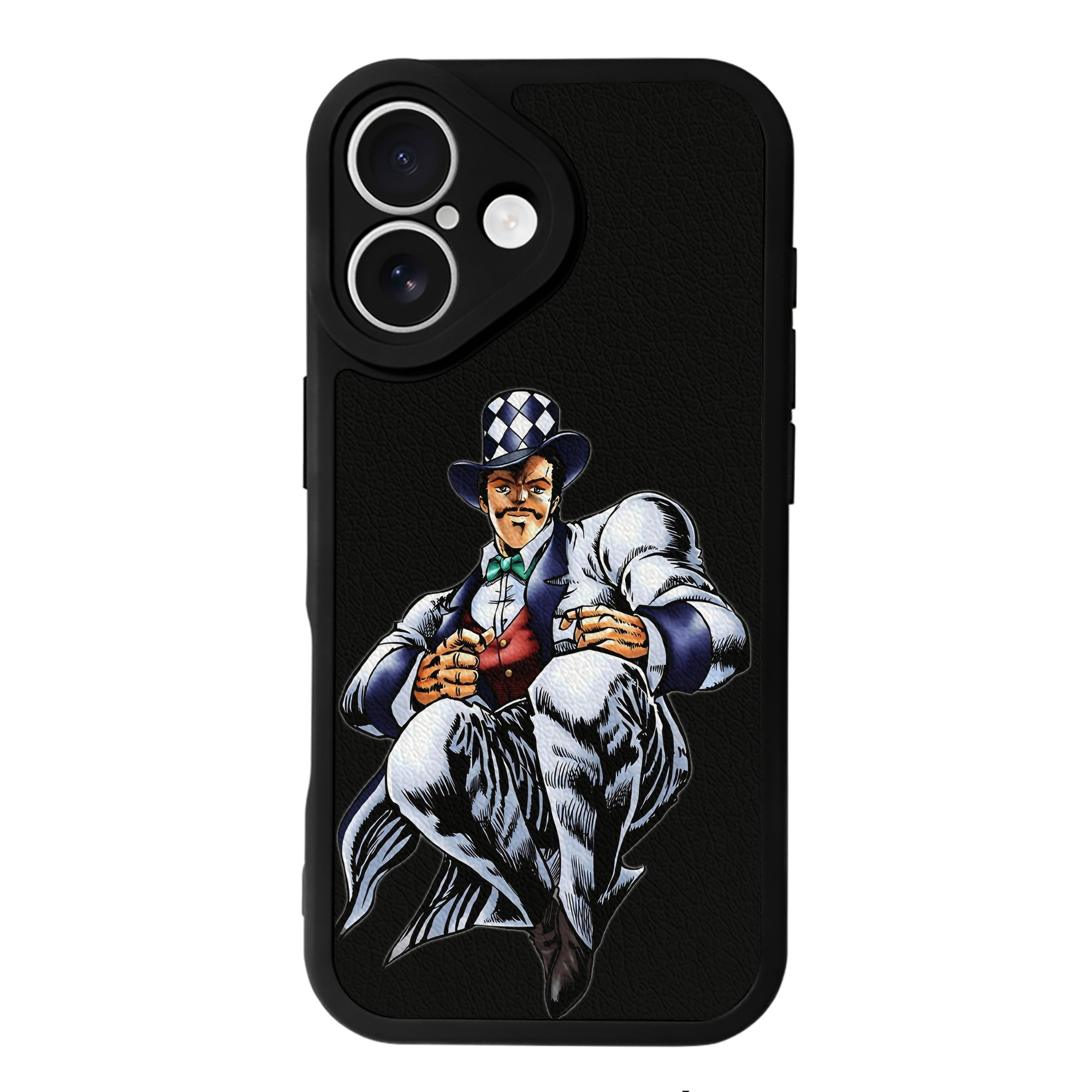 （画像用） ジョジョの奇妙な冒険 ウィル?アントニオ?ツェペリ JoJo's Bizarre Adventure Will Anthonio Zeppeli 【iPhone 16シリーズ対応】シリコンスマホケース（レザー調） 材質：シリコン